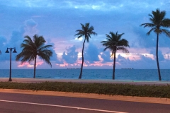 Fort Lauderdale Beach at sunset